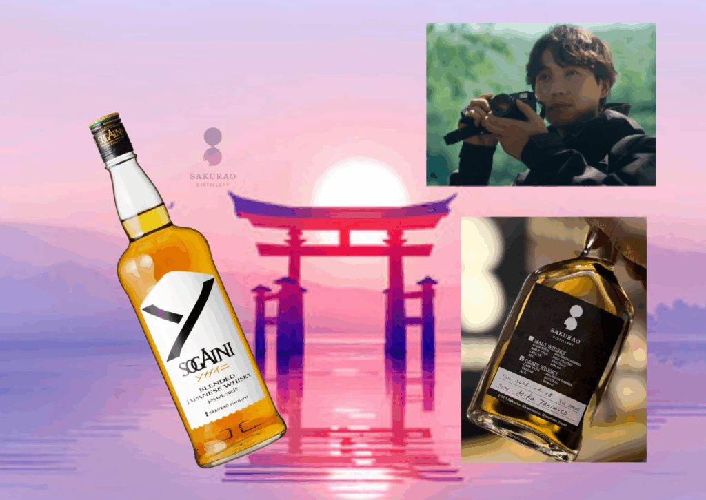 1,000本のボトルが圧巻のバックバーと、桜尾　ソガイニ　 ｜広島のBar Little Happiness / 1,000 whisky bottles backbar with sakurao sogaini at Bar Little Happiness in Hiroshima, Japan