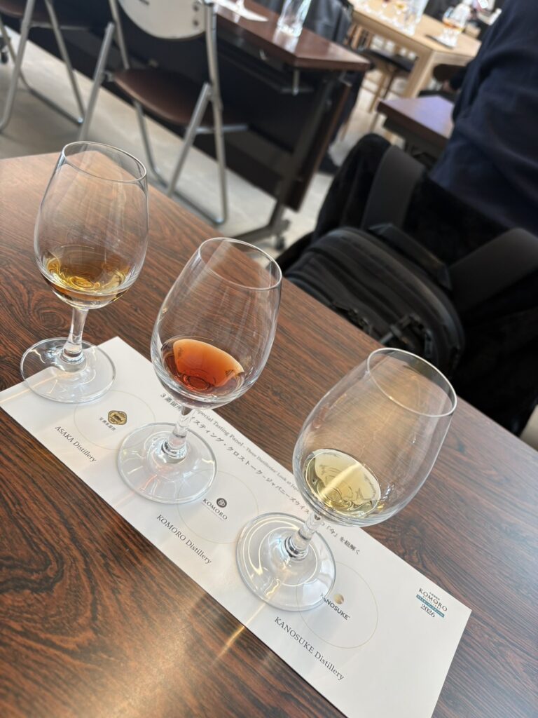 小諸蒸溜所で提供された原酒・ルビーポート樽