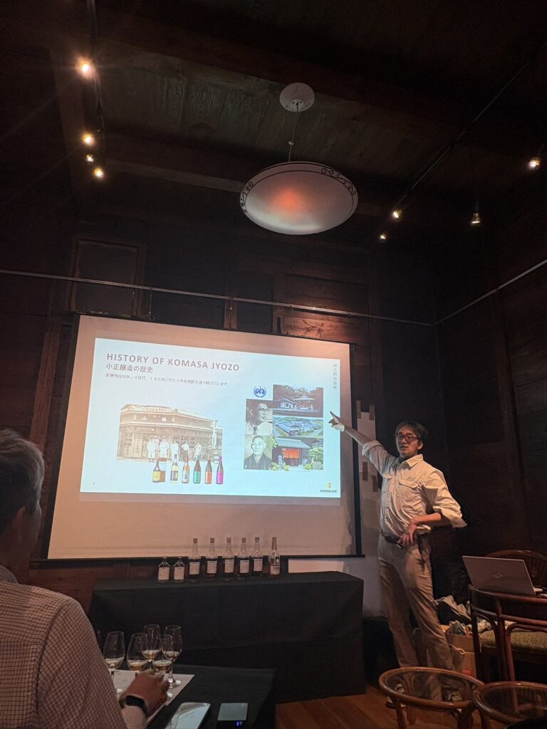 小諸蒸溜所フェスにて、嘉之助蒸溜所の石原ブランドアボドカシーのセミナー