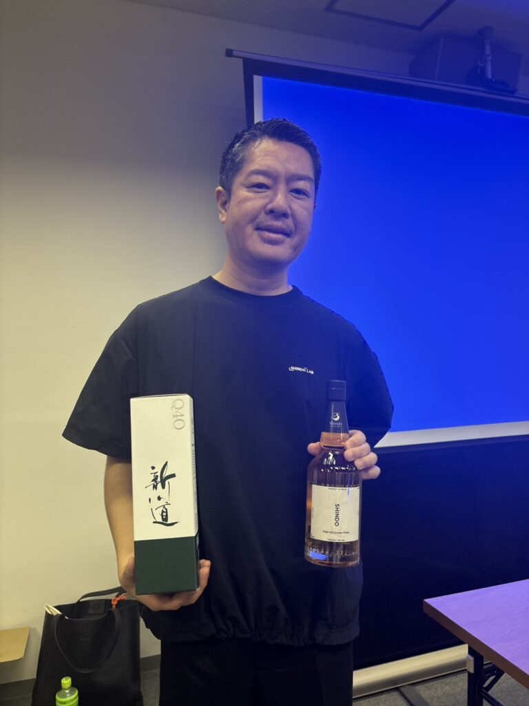 新道蒸溜所・篠崎社長・セミナーにて