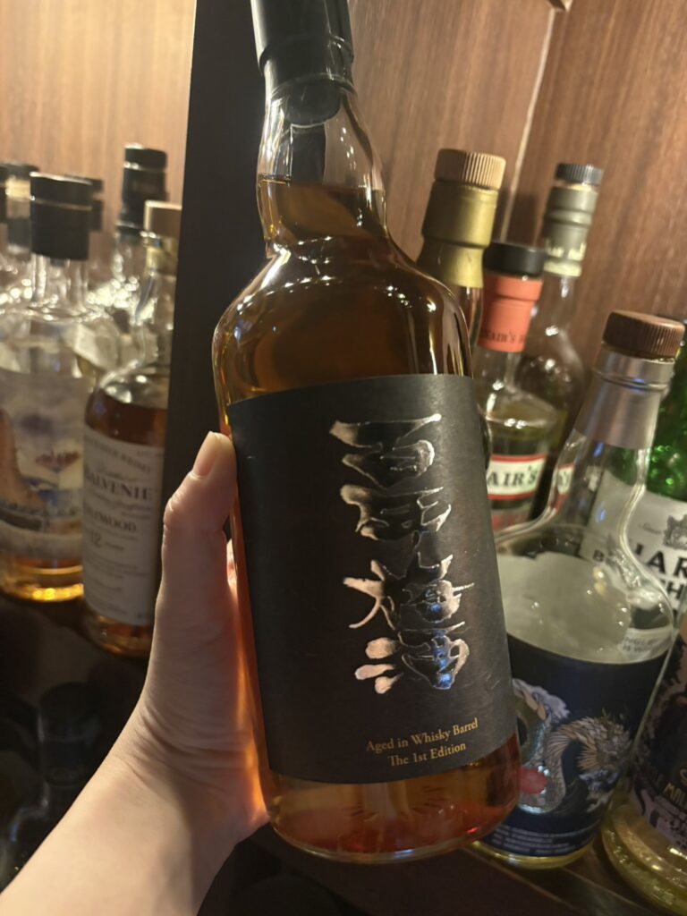 百年梅酒ウイスキー樽熟成・Bar Little Happinessにて